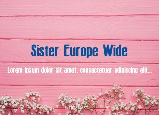 Sister Europe Wide example